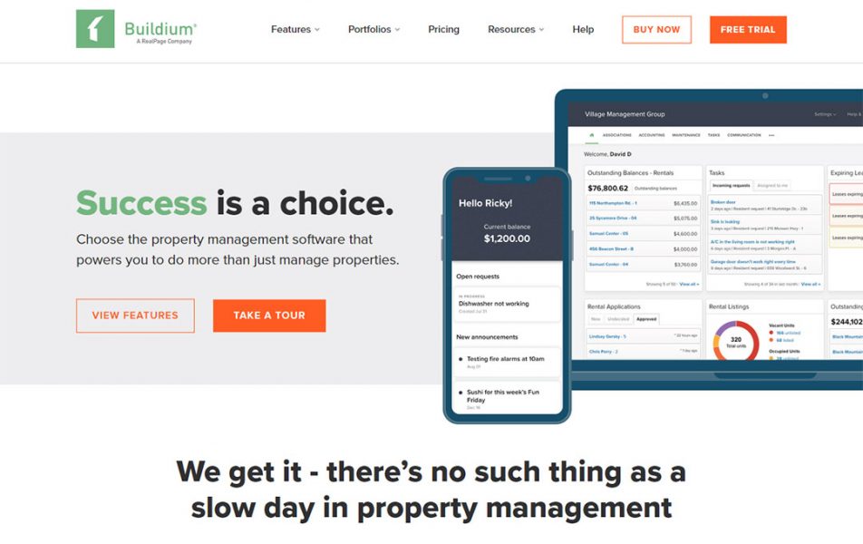 Buildium Homepage
