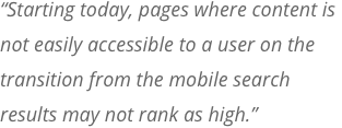 Mobile First Indexing Quote